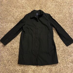 GAP Women's Classic Black Trench Coat